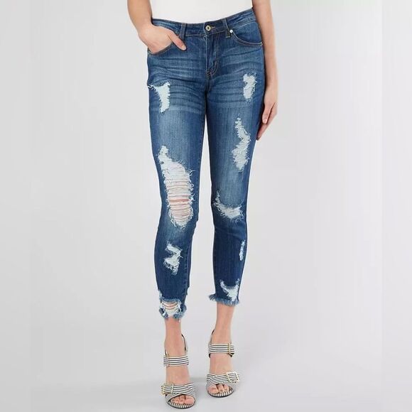 KanCan Mid-Rise Ankle Skinny Stretch Jean NEW with tags 27/7 - Picture 1 of 13